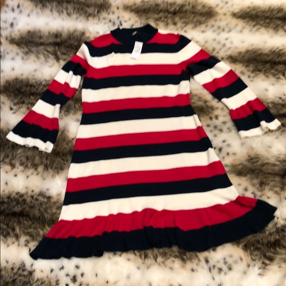 NWT Loft striped Sweater Dress size Small - Picture 1 of 7